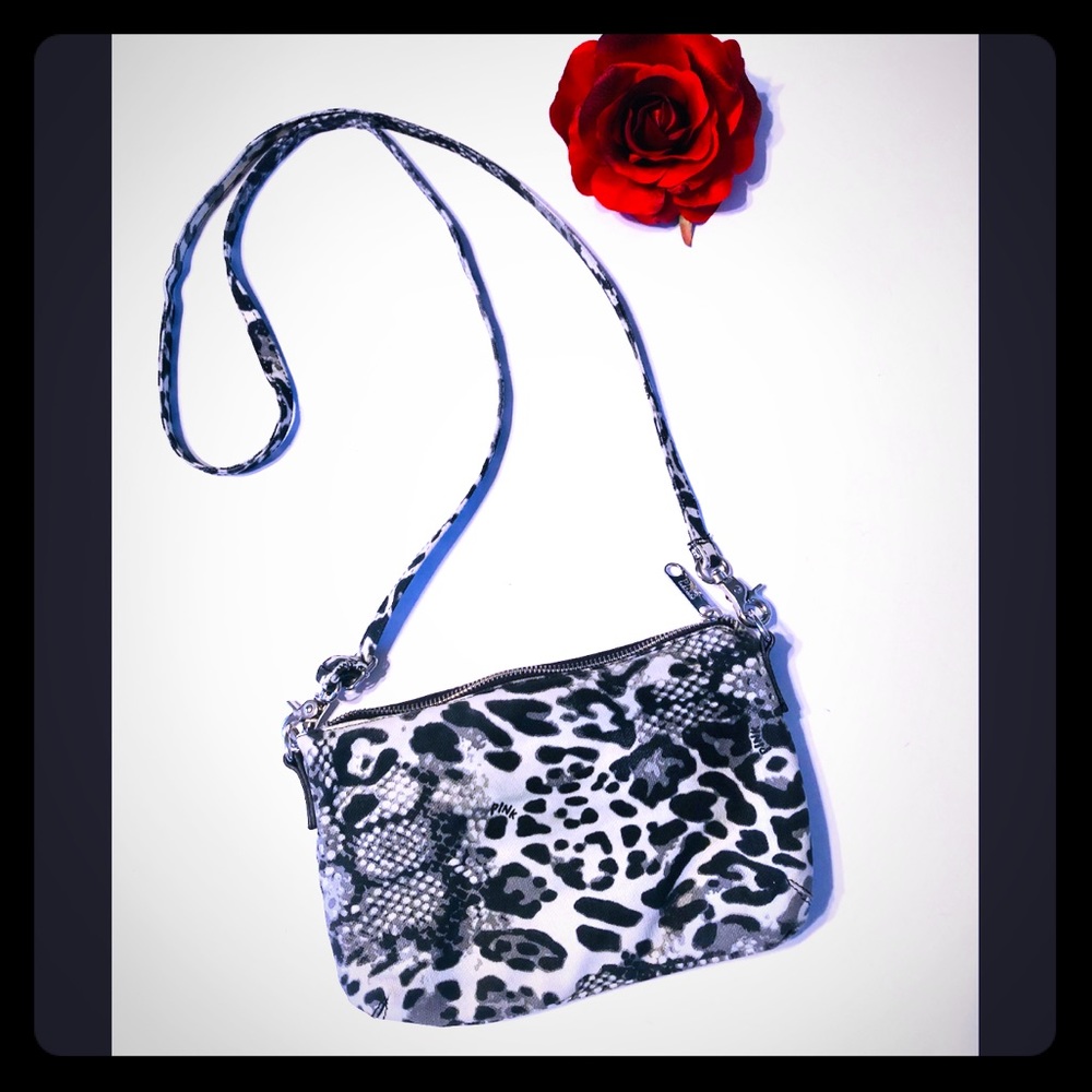 NWOT PINK Victoria’s Secret Animal Print Crossbody